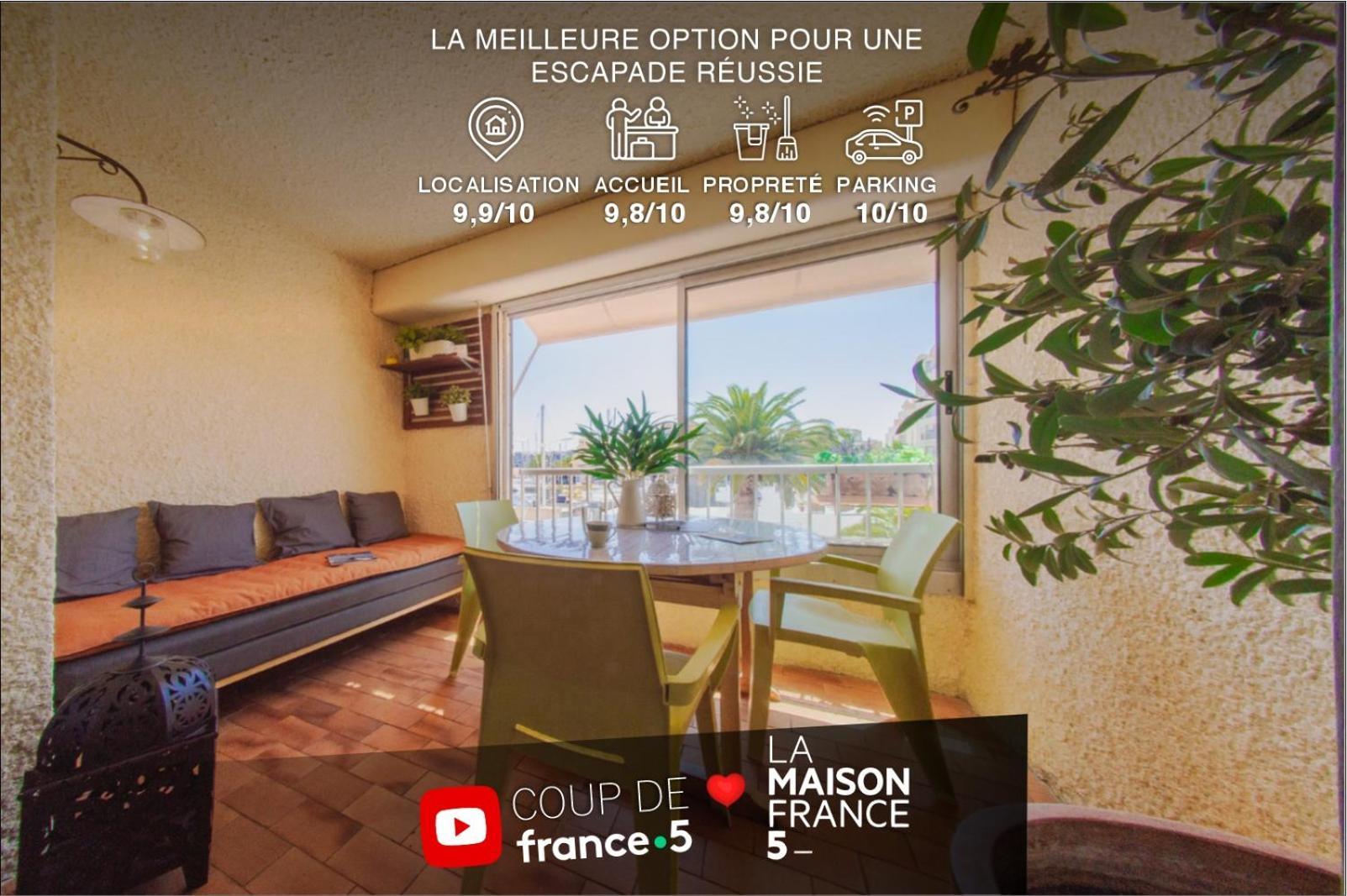 Retromirabeau "Cote Mer" - 29M2 - Lumineux - Terrasse Loggia - Vue Marina - Parking Securise - 2 A 3 Pers - Emplacement Top - Cheques Vacances Connect Gruissan Eksteriør billede